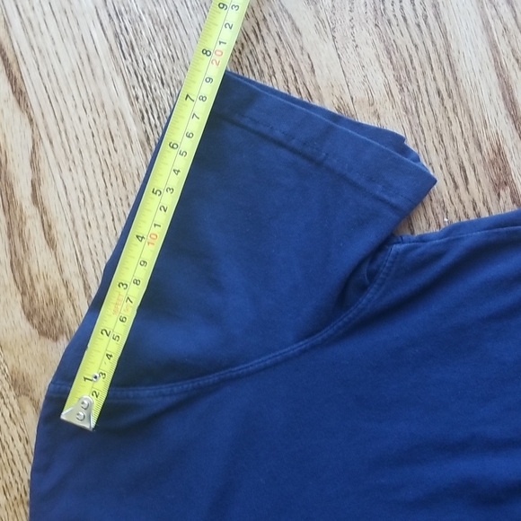 (S) American Eagle Men's Solid Navy Blue Standard Fit Super Soft Cotton T-Shirt - Picture 4 of 9